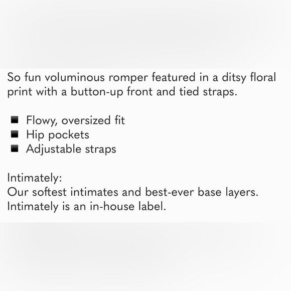 FREE PEOPLE Rule The World Romper / Tea Combo - Picture 5 of 9